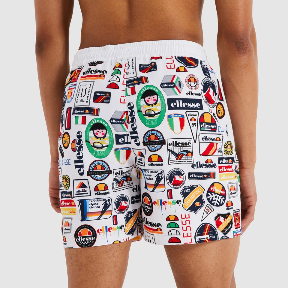 Men's Roulle Swim Shorts White