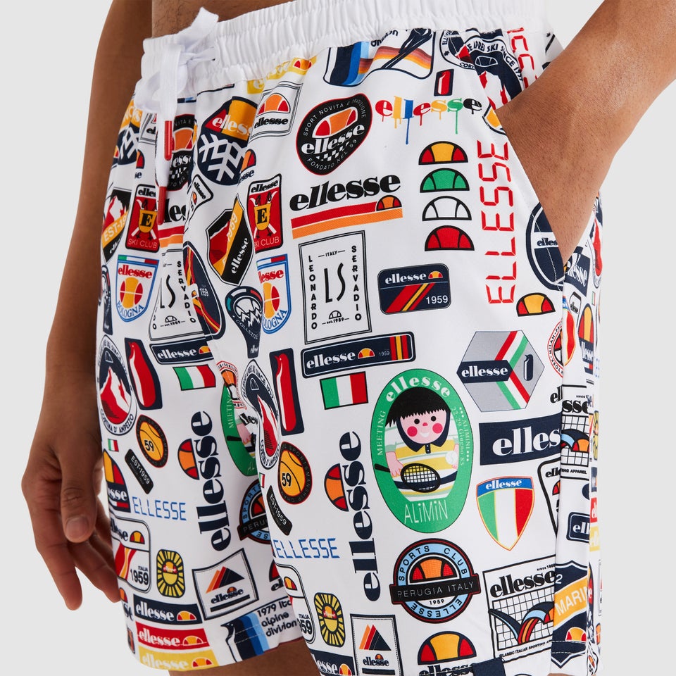 Men's Roulle Swim Shorts White