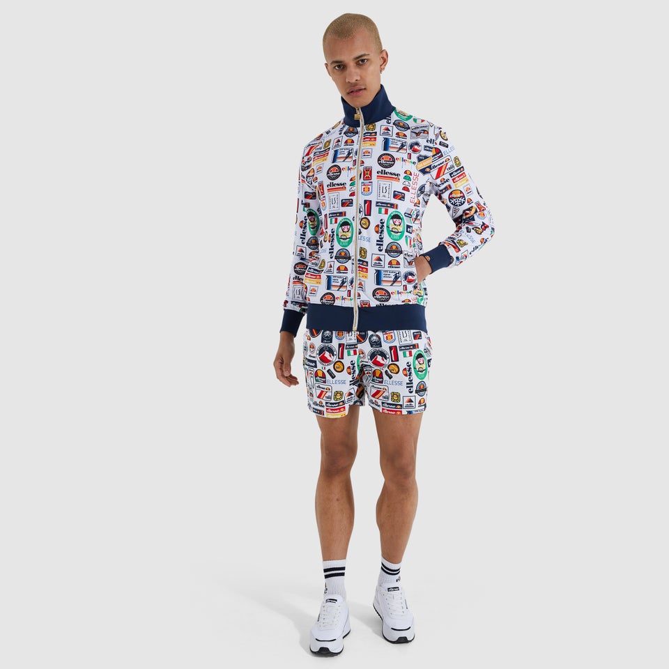 Men's Badged Track Top White