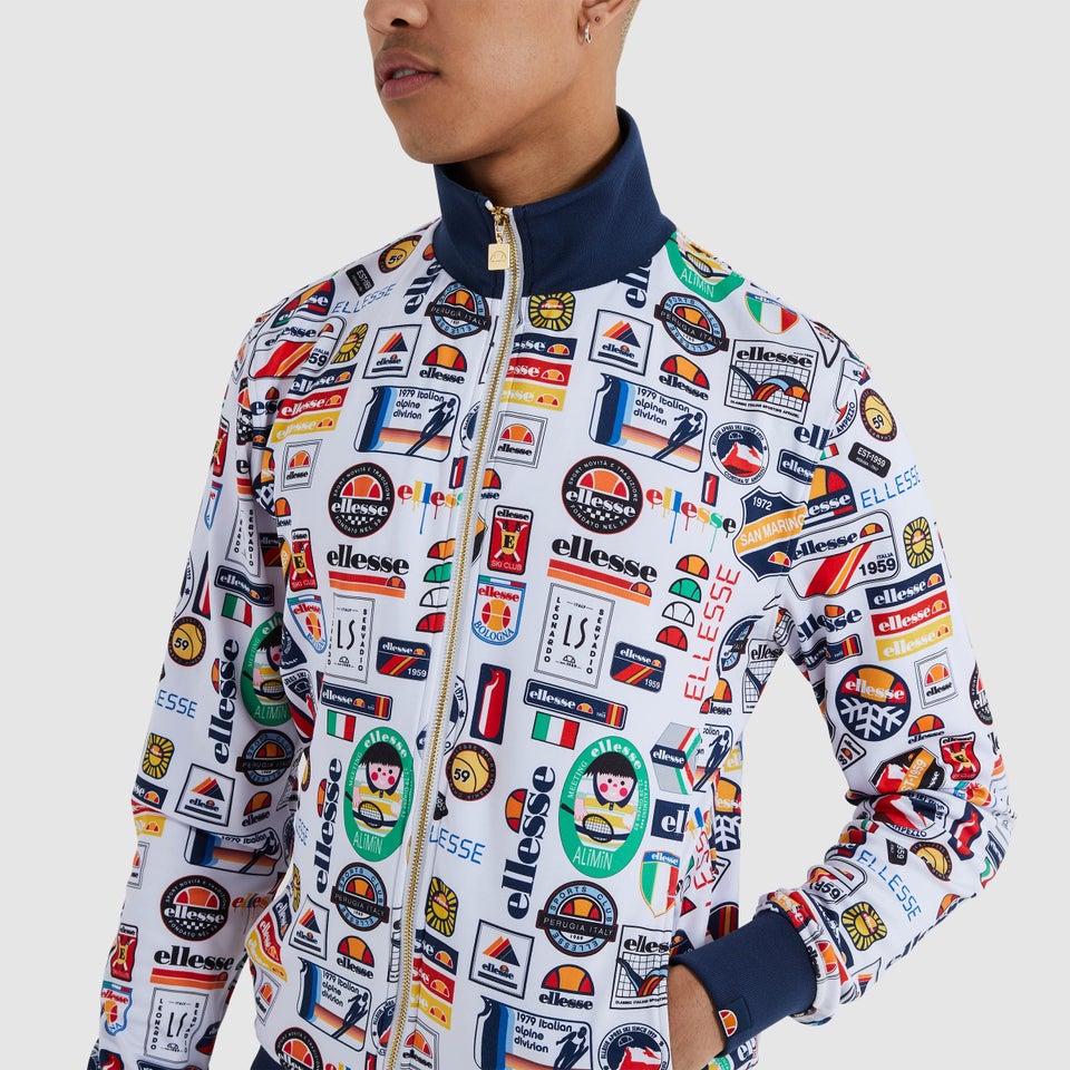 Men's Badged Track Top White