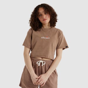 Bauchfreies T-Shirt Celesi Braun für Damen