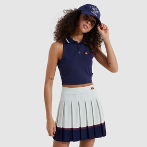 Women's Ontom Cropped Vest Navy - 6