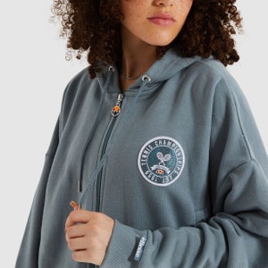 Bauchfreier Kapuzenpulli Parizes Grün für Damen