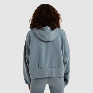 Bauchfreier Kapuzenpulli Parizes Grün für Damen