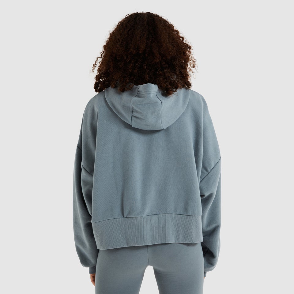 Bauchfreier Kapuzenpulli Parizes Grün für Damen