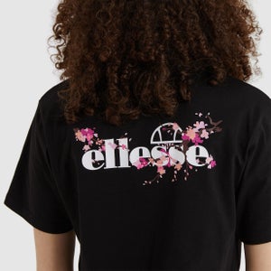 Bauchfreies T-Shirt Claudine Schwarz für Damen