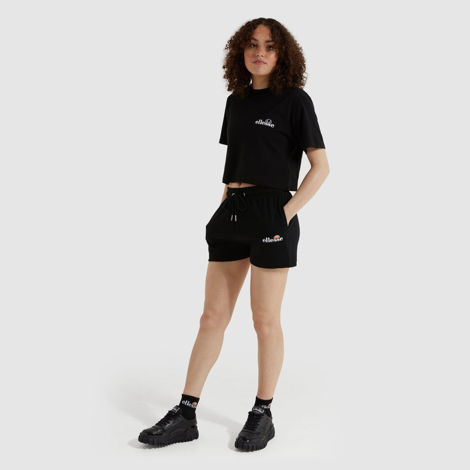 Women's Claudine Cropped Tee Black