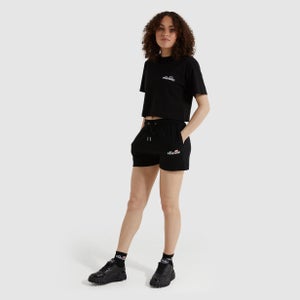 Bauchfreies T-Shirt Claudine Schwarz für Damen