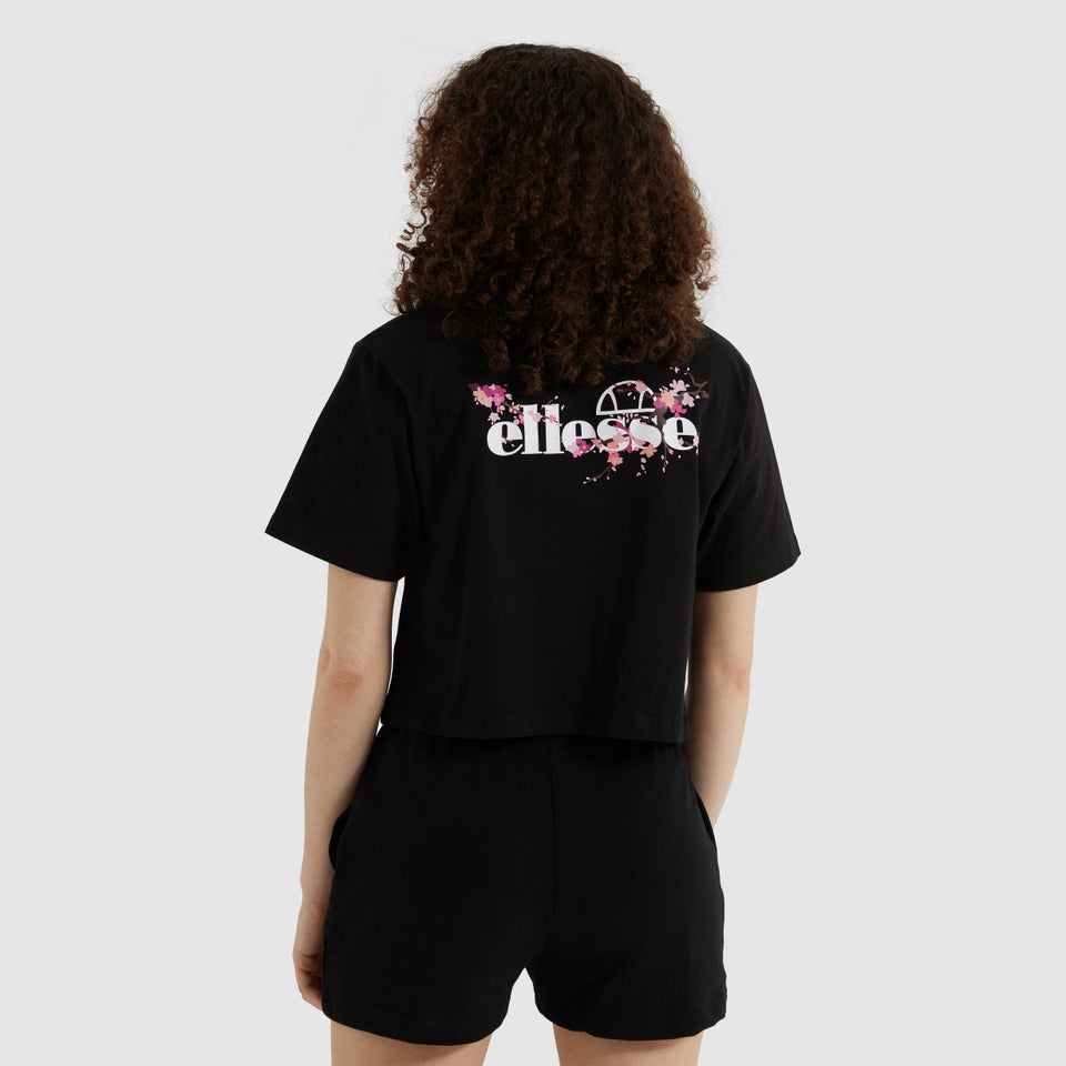 Women's Claudine Cropped Tee Black