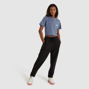 Bauchfreies T-Shirt Claudine Blau für Damen