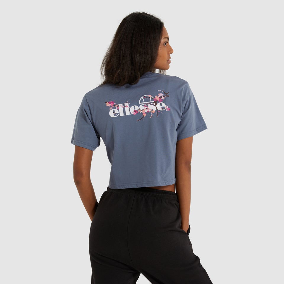 Women's Claudine Cropped Tee Blue