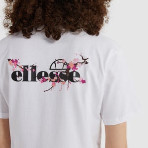 Bauchfreies T-Shirt Claudine Weiß für Damen