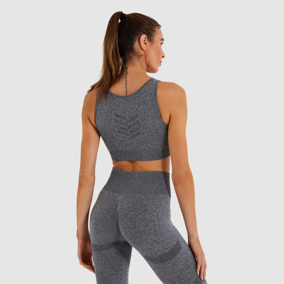 Women's Ablaze Cropped Vest Grey Marl