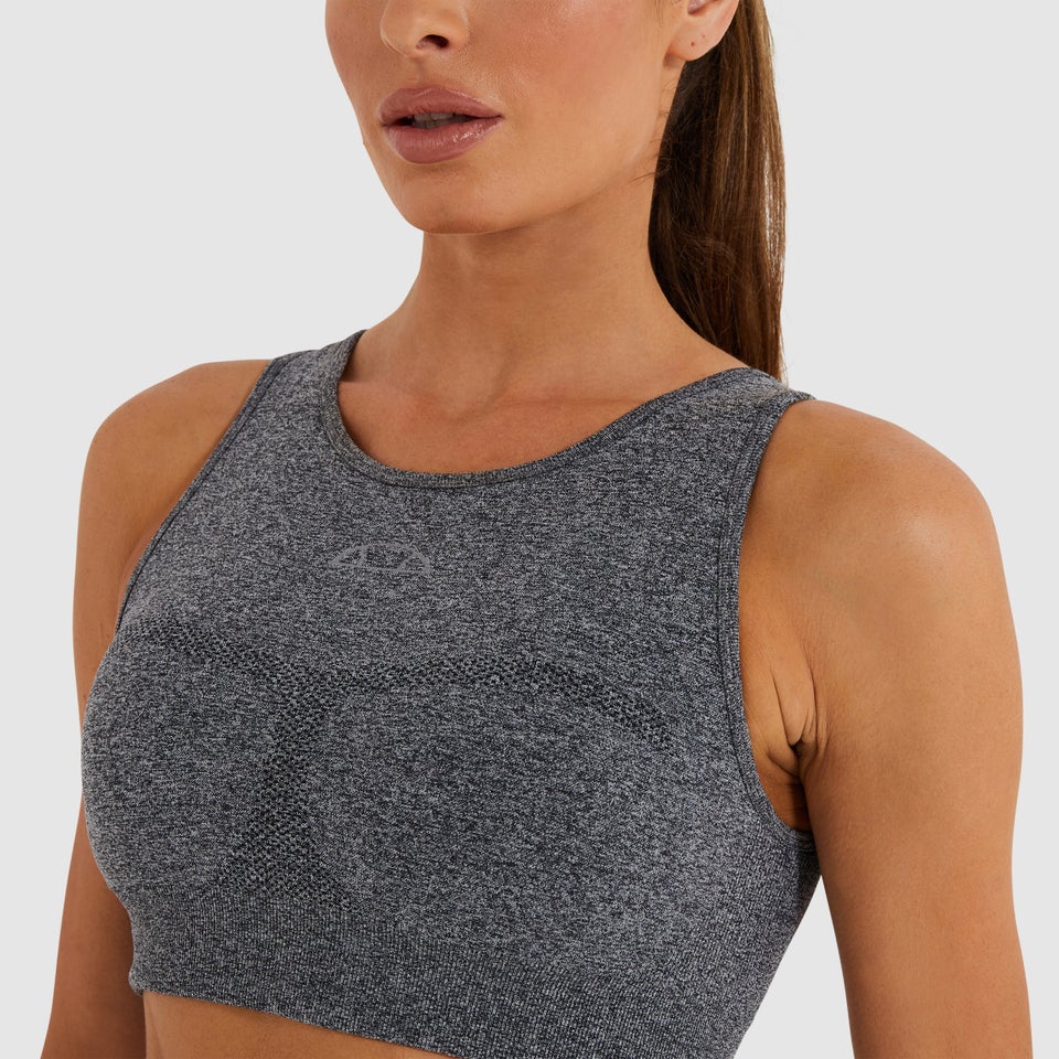 Women's Ablaze Cropped Vest Grey Marl