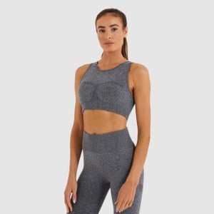 Women's Ablaze Cropped Vest Grey Marl - S
