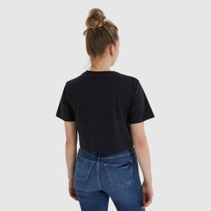 Unisex Unicorn Cropped T-Shirt Black