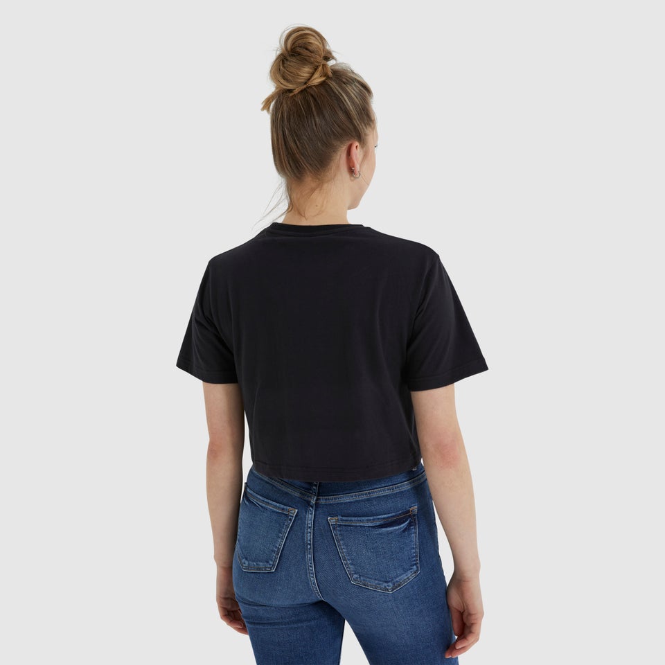 Unisex Unicorn Cropped T-Shirt Black