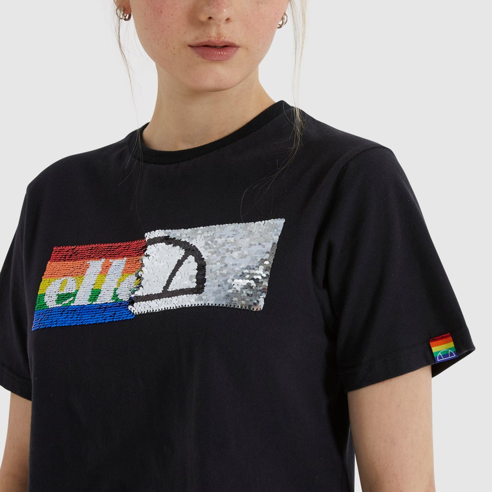 Unisex Unicorn Cropped T-Shirt Black
