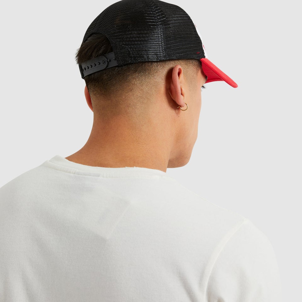 Camion Kappe Weiß/Schwarz/Rot