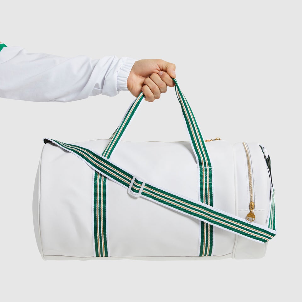 Merlo Barrel Bag White