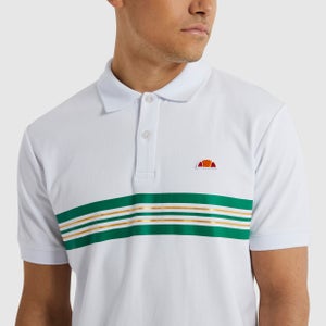 Doppio Polohemd Weiß für Herren