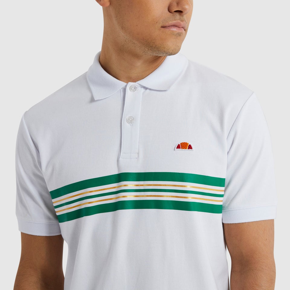 Doppio Polohemd Weiß für Herren