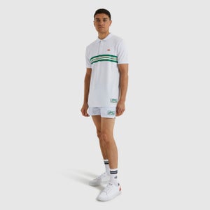 Doppio Polohemd Weiß für Herren