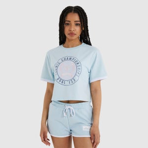 Women's Classio Cropped T-Shirt Blue - 6