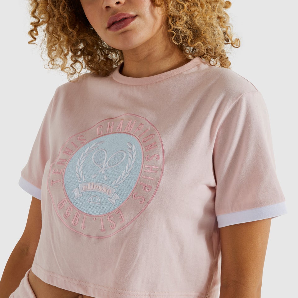 Women's Classio Cropped T-Shirt Pink