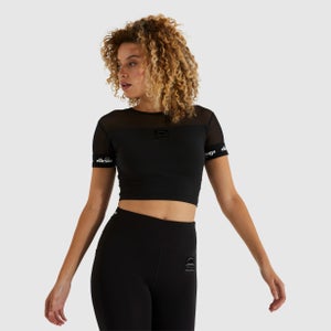 Women's Sorellina Cropped T-Shirt Black - 6