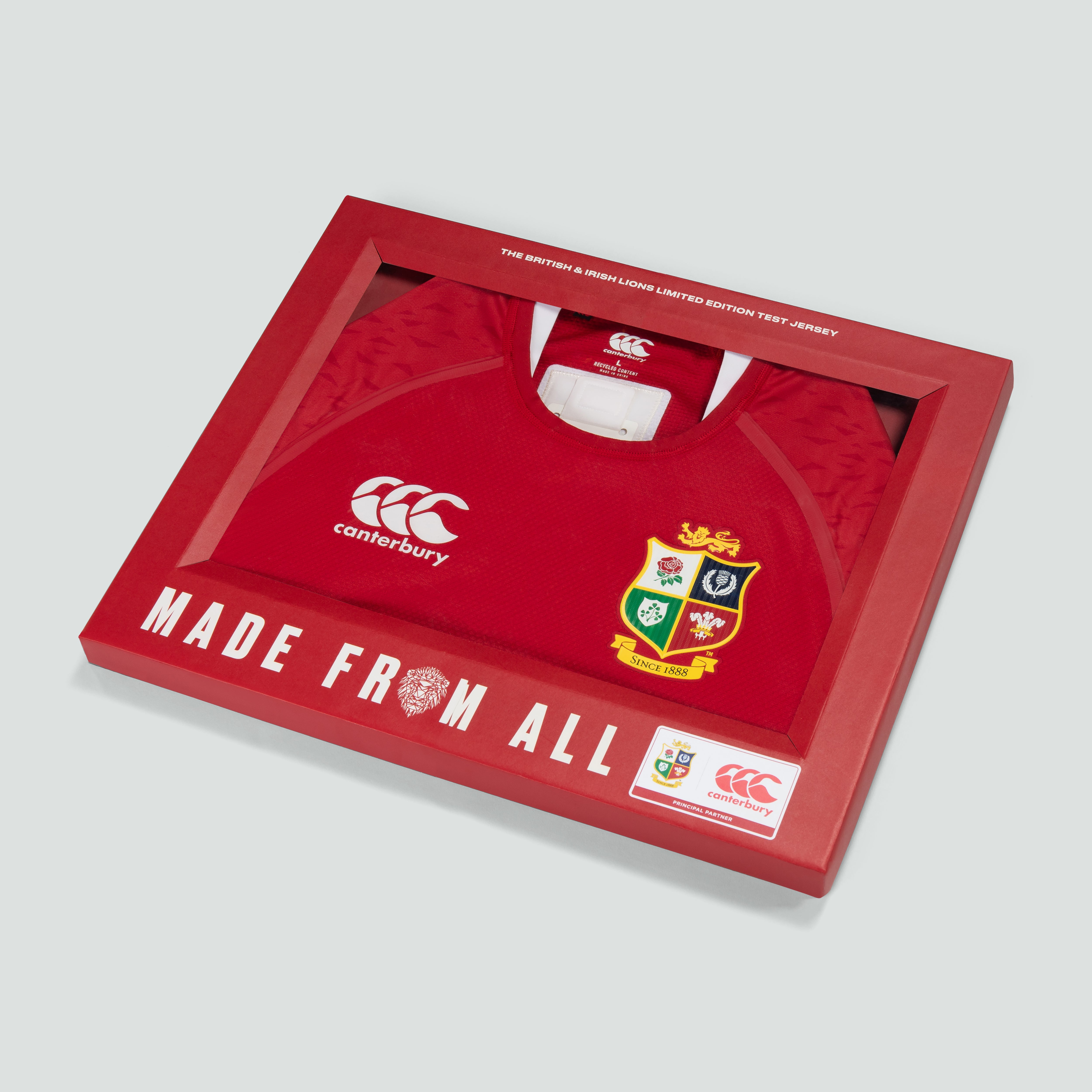 Mens Limited Edition British Irish Lions Test Jersey Red | Canterbury