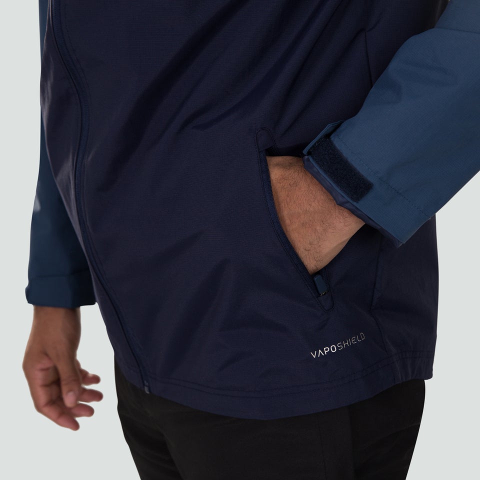 Mens Pro II Vaposhield Full Zip Water Resistant Jacket in Navy