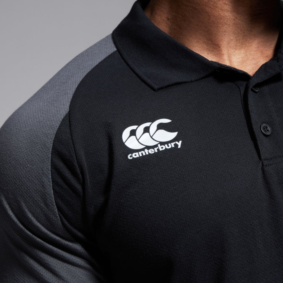 Mens Pro II Performance Cotton Polo Shirt Black