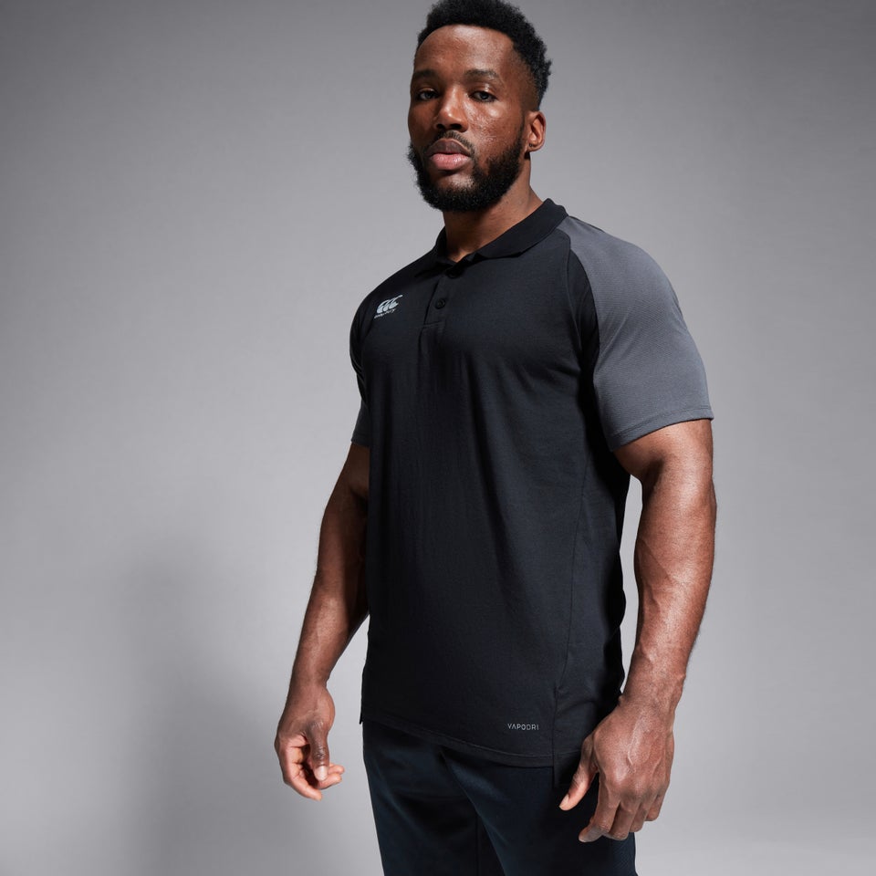 Mens Pro II Performance Cotton Polo Shirt Black
