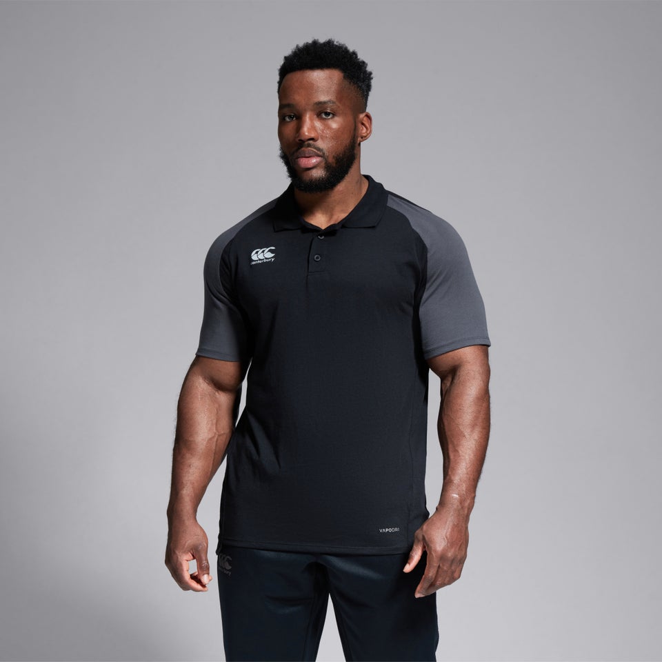 Mens Pro II Performance Cotton Polo Shirt Black