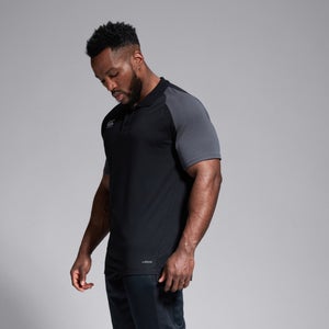 Mens Pro II Performance Cotton Polo Shirt Black