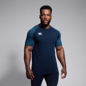 MENS PRO II PERFORMANCE COTTON TEE NAVY - XS