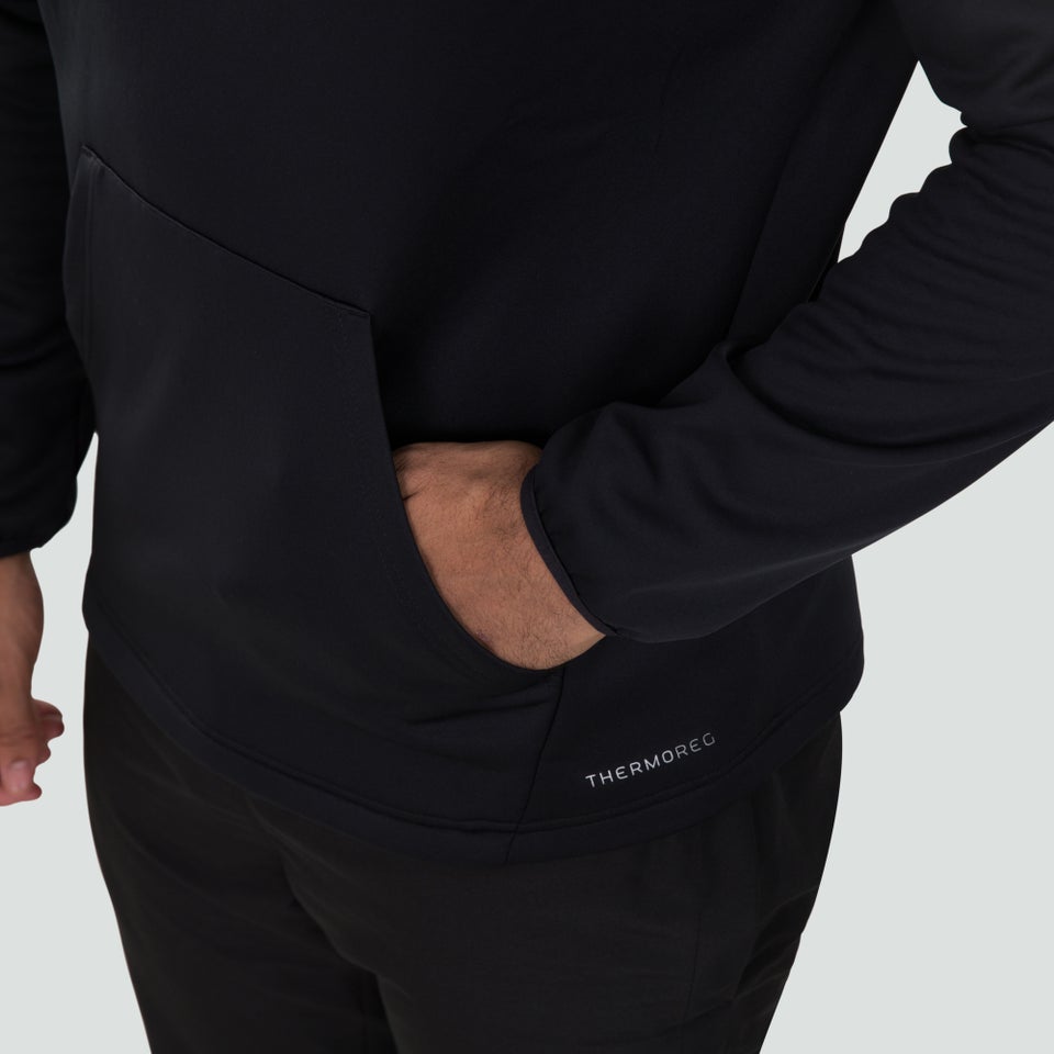 Mens Pro II Thermoreg Overhead Hoody Black