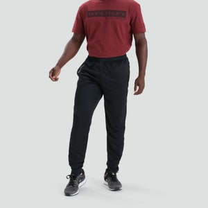 MENS VAPODRI POLY KNIT PANT BLACK - PALE GREEN - XS