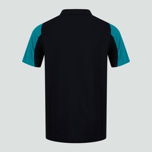 Mens Ireland Pique Polo Shirt Black/Green