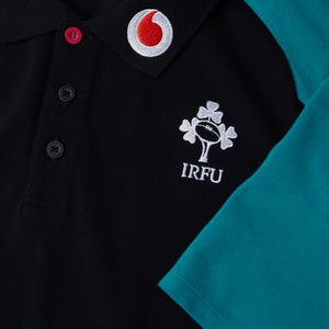 Mens Ireland Pique Polo Shirt Black/Green