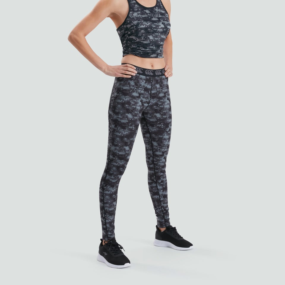 Womens Vapodri Full Leg Tight Grey