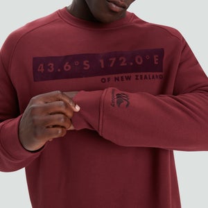 Mens Os Crewneck Sweat Shirt Brown