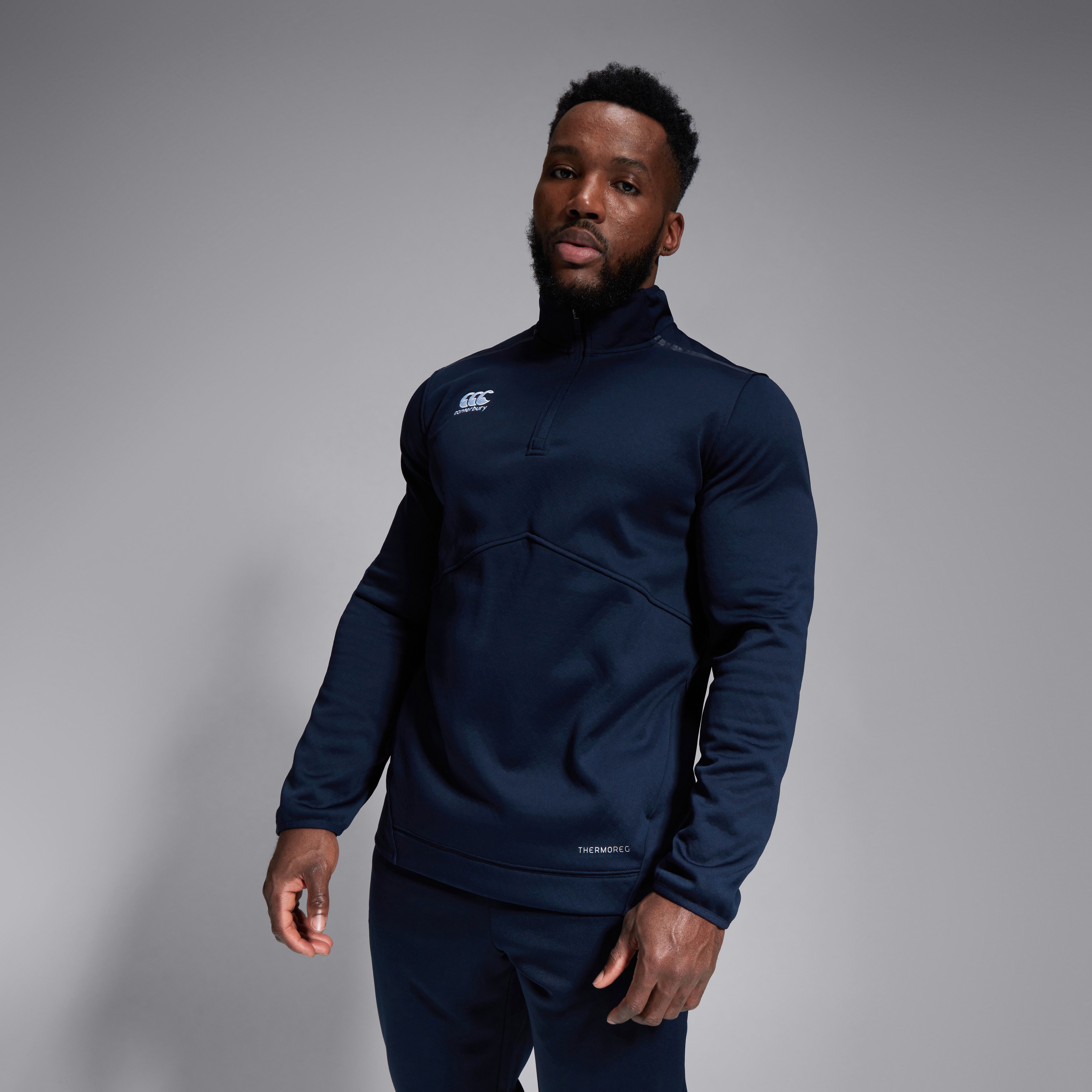 Mens Pro II 1/4 Zip Training Top Navy | Canterbury