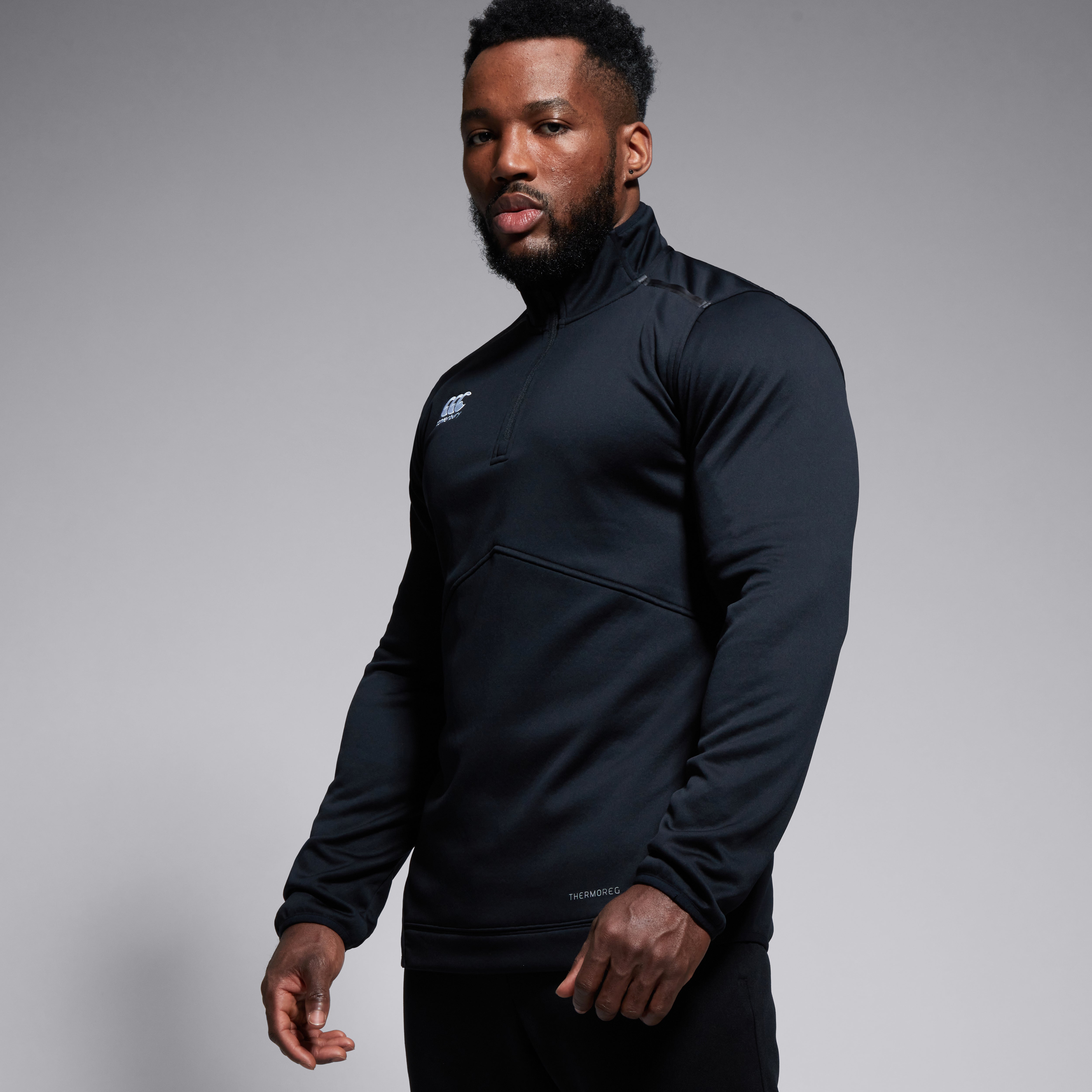 Mens Pro II 1/4 Zip Training Top Black | Canterbury