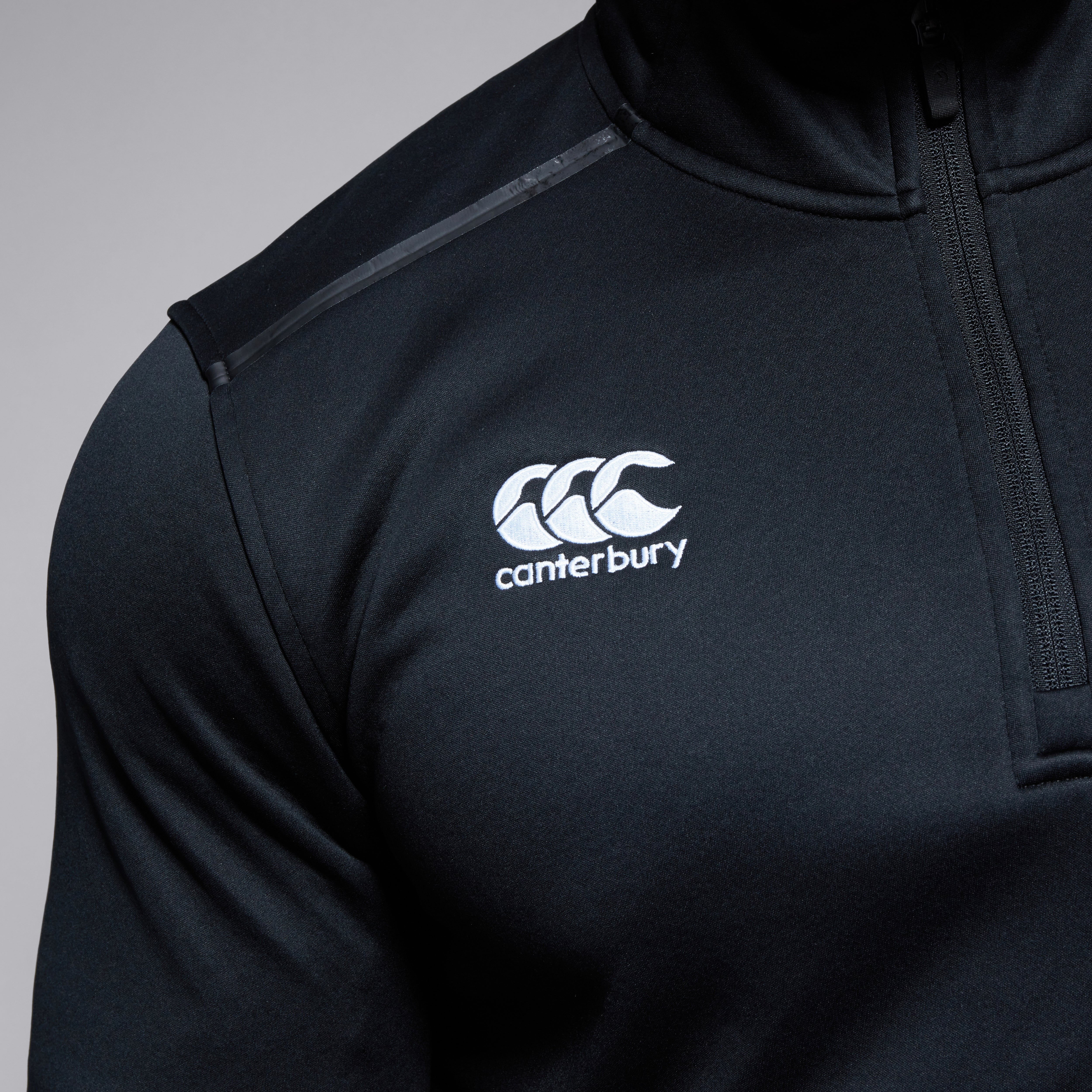 Mens Pro II 1/4 Zip Training Top Black | Canterbury