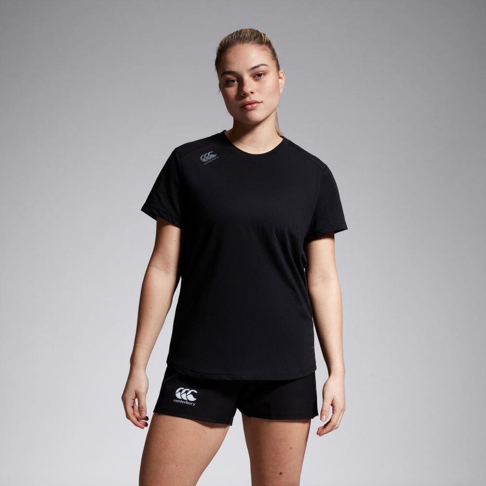 Womens Vapodri Short Sleeved Tempo Tee Black