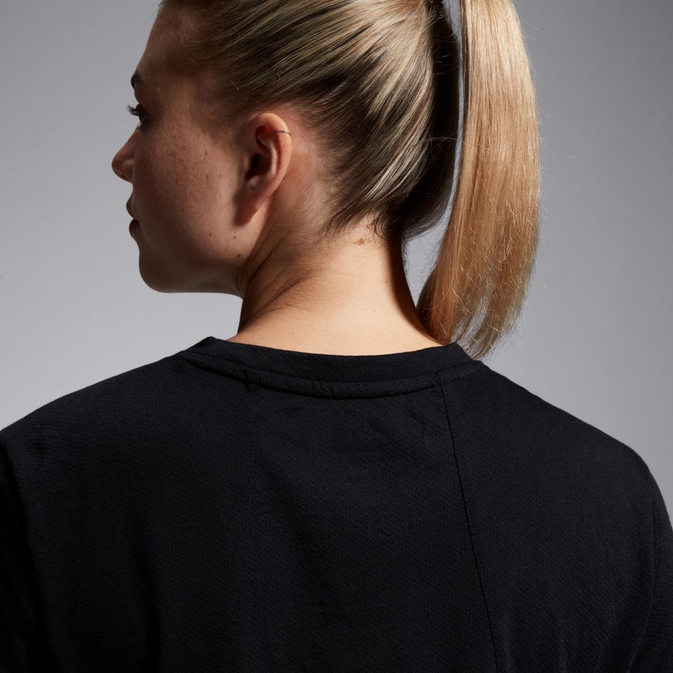 Womens Vapodri Short Sleeved Tempo Tee Black