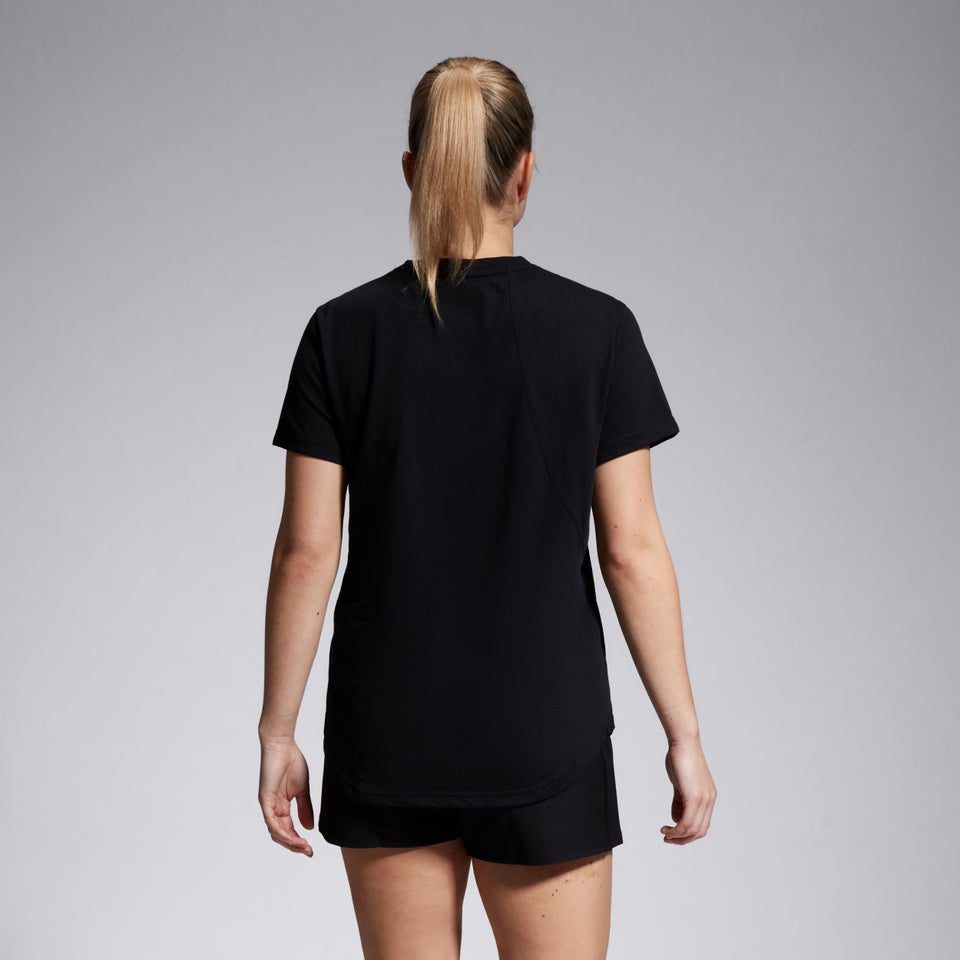 Womens Vapodri Short Sleeved Tempo Tee Black