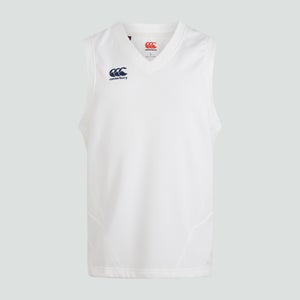 Mens Sleeveless Cricket Overshirt Cream